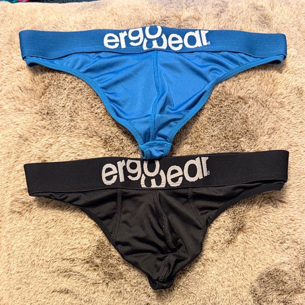 Ergowear Blue and Black Men's Thong